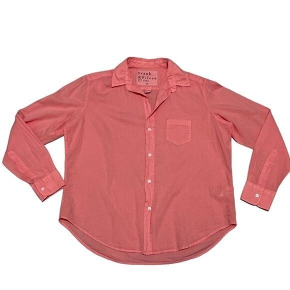 Frank & Eileen EILEEN Relaxed Button-Up Shirt XS – 100% Cotton Polar Flannel, Ex - Picture 3 of 9